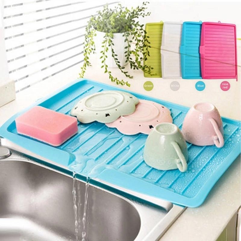 Sink Draining Rack Tray Cutlery Filter Plate Storage Bowl Cup Drainer Dishes Sink Drain Shelving Rack Drain Board Kitchen Tools