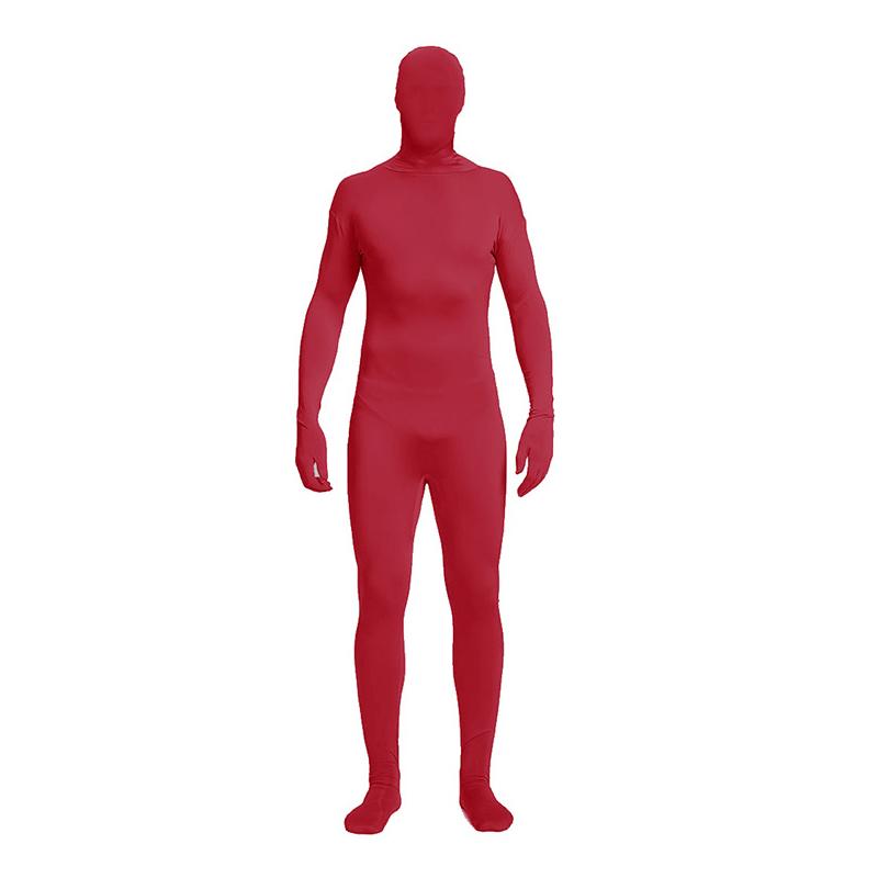 Fluorescent Color Zentai Invisible Jumpsuit Cosplay Costume Bodysuits Halloween Skin Tight Suit Stretch Disappearing Jumpsuit