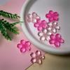 New Arrive 100Pcs Clear Transparent Cherry Blossoms Flower Slime Charms Flatback Resin Cabochons for Girls Favor Gifts