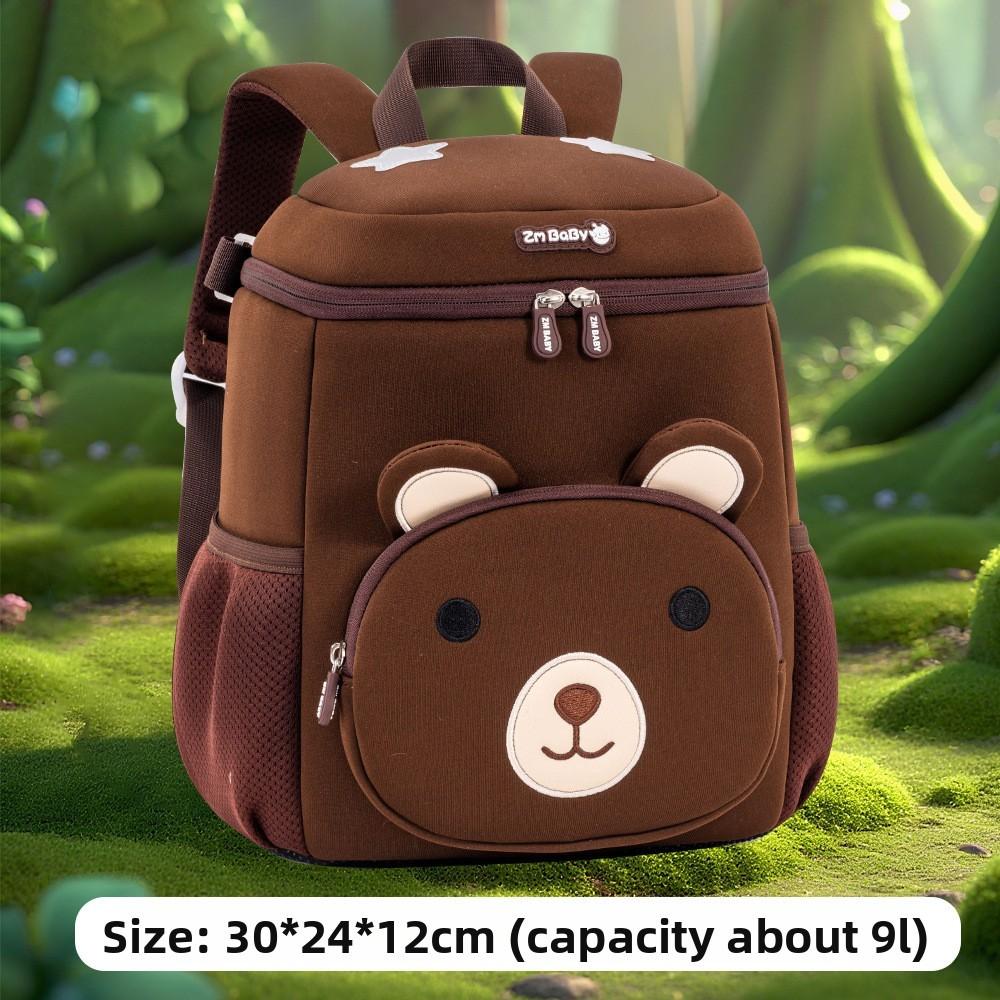 

Sesame Baby Cartoon Kids School Backpack With Reflective Safety Night Light For Toddlers Brown Small