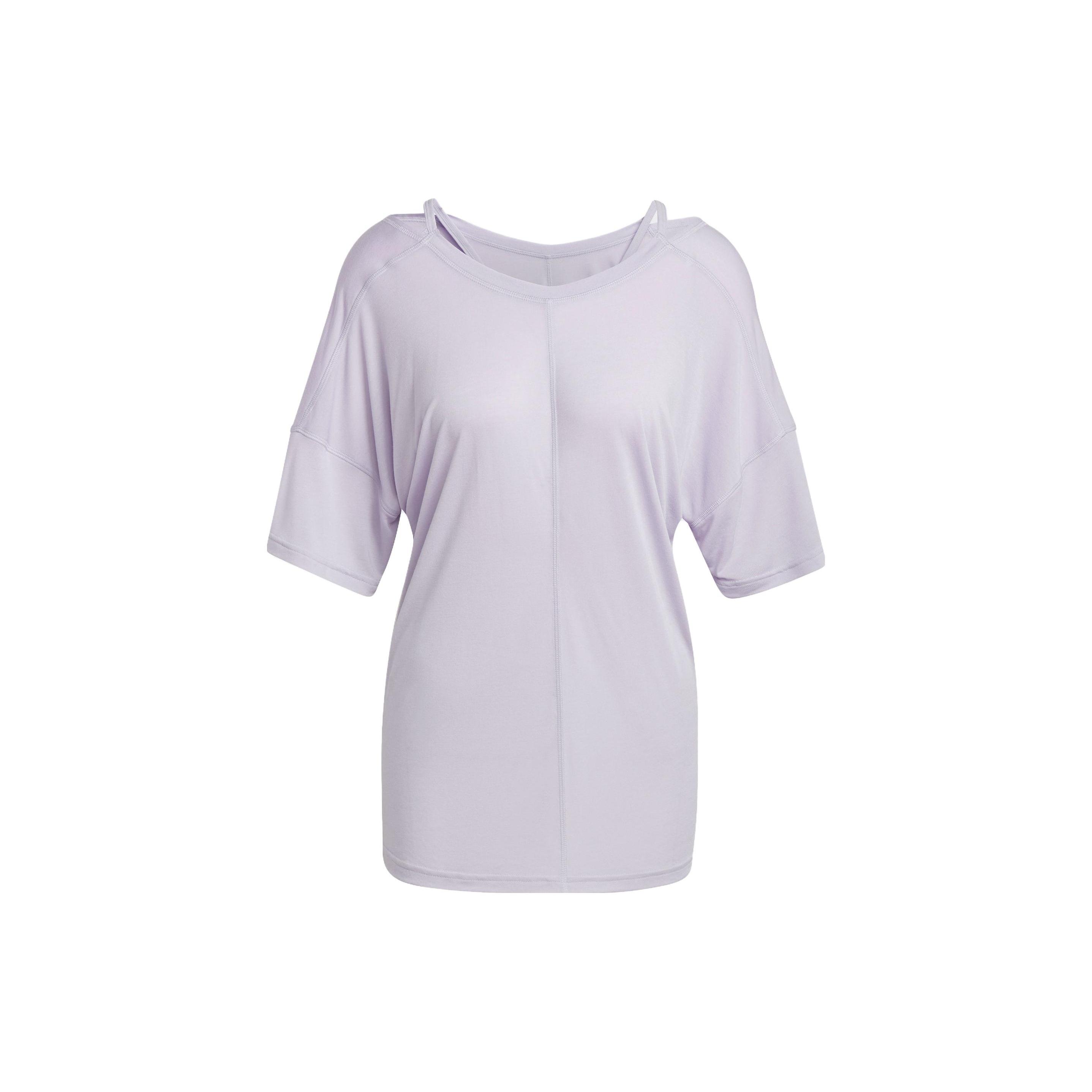 (WMNS) adidas Yoga Studio Oversized T-Shirt Asia Sizing Purple Women s HR5079 L