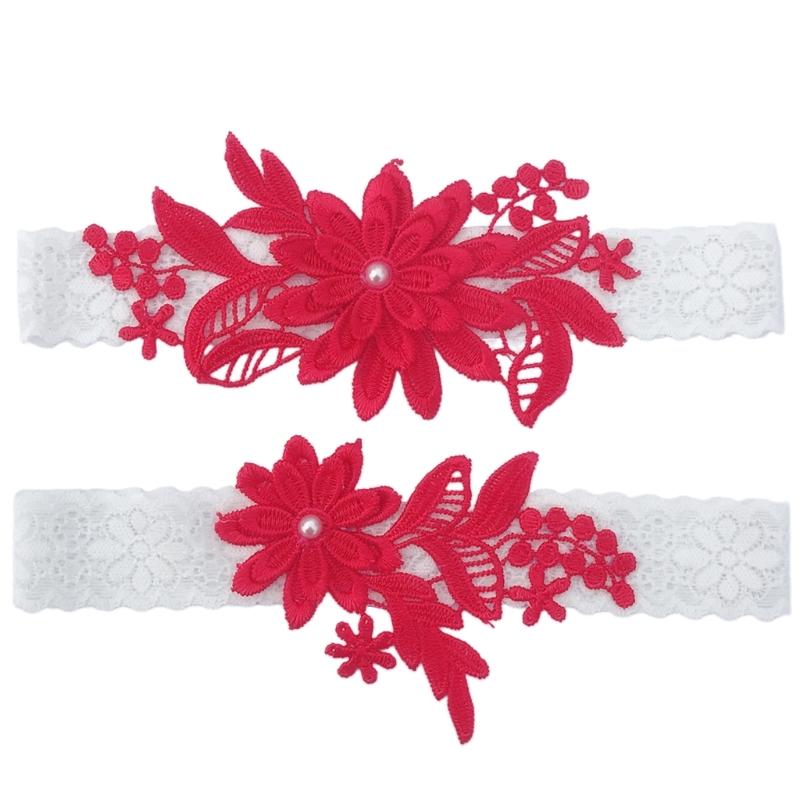 Breathable Comfortable Lace Bridal Garter Set For Day Wear In Weddings Celebrations