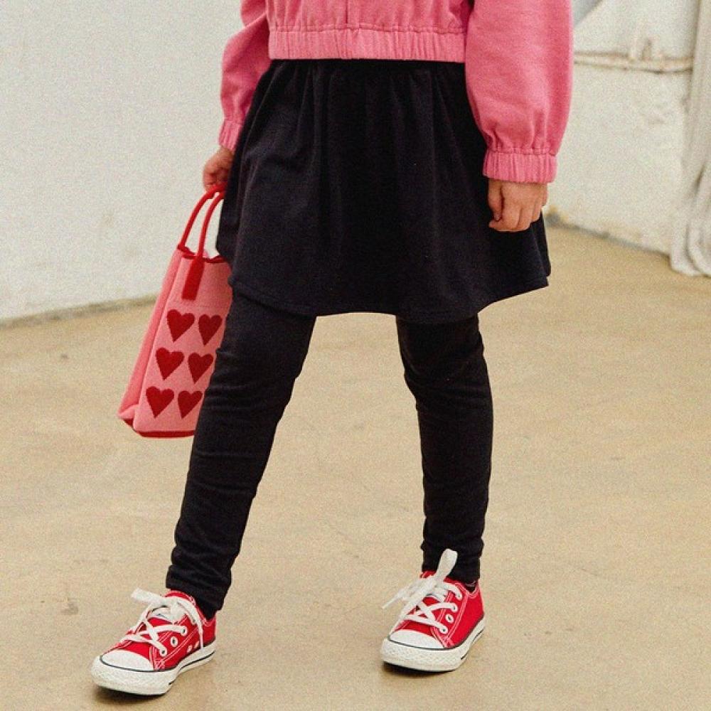 Olivean Skirt Leggings  Black 