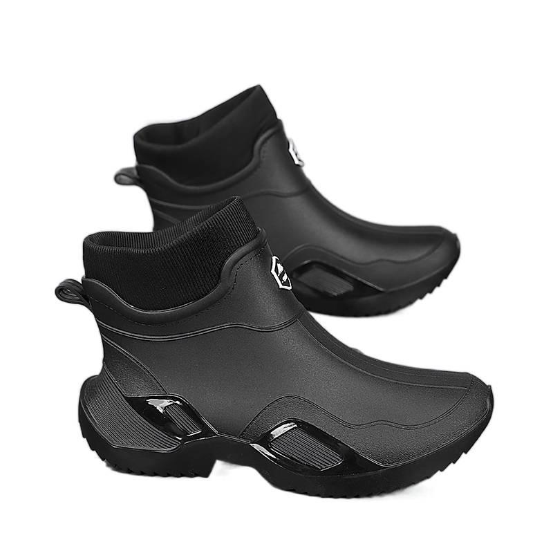 Rain shoes winter velvet warm snow boots fishing takeaway rider cotton shoes winter