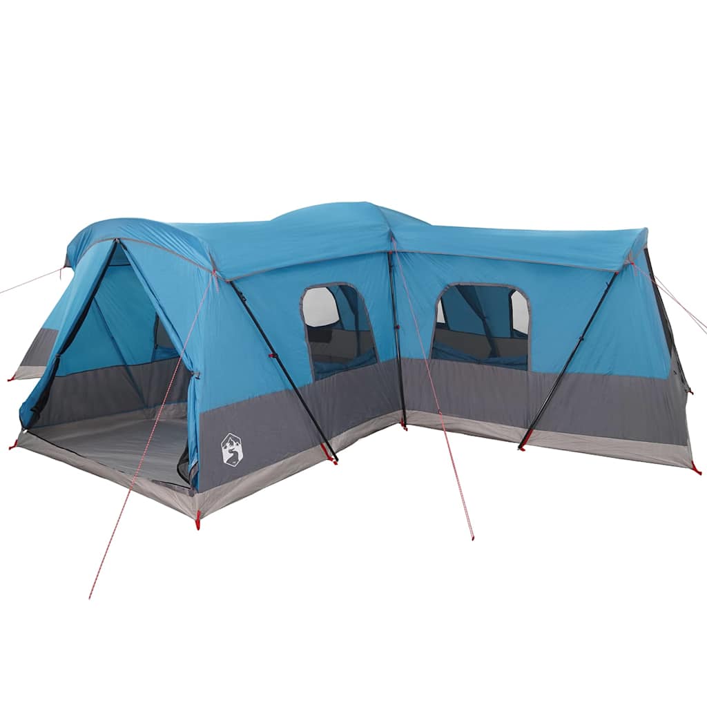 16 Person Family Tent with Roof Blue 680 x 510 x 210 cm
