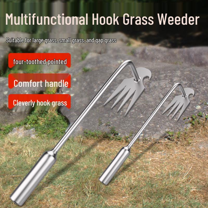 Multifunctional Stainless Steel Weeding Tool: Grass Root Remover and Wild Vegetable Shovel