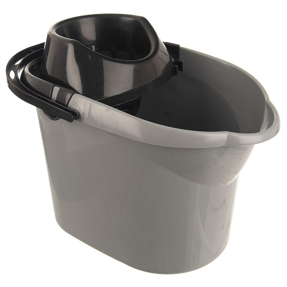 Wiadro Do Mopa Uniwersalne Plastikowe Z Wyciskaczem Mop Sznurkowy Paskowy