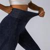 2024 Seamless Yoga Pants – European & American Style, Washed, Sexy, Peach Hip Sports Leggings for Women