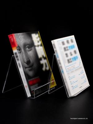 Suporte de Livro Acrílico Transparente: Suporte de Livro para Estante e Exibição de Mesa