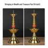 Retro Pure Copper Candlestick for Spring Festival or Weddings