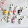 Kawaii Sanrio Kuromi Hello Kitty Cinnamon Dog Keychain Cute Cartoon Car Keychain Pendant School Backpack Decoration Kid Toy Gift