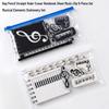 Music-Themed Stationery Set: Piano Ruler, Music Score Clip, Pencil, Eraser, Notebook - Perfect Student Gift Box