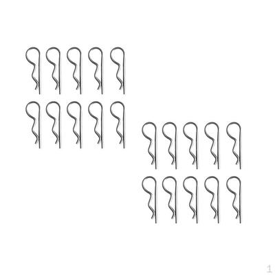 20 Goupilles de retenue en acier inoxydable 1,2x22mm