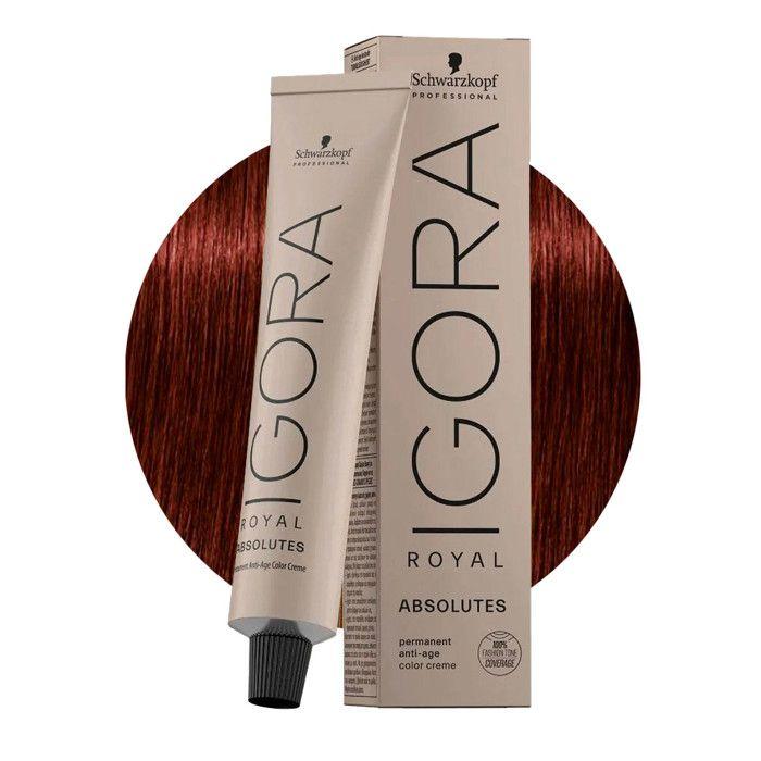 Coloration - Igora Royal - 5-80 - Châtain Clair Rouge - 60 ml - Crème pour tous types de cheveux