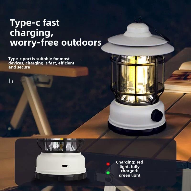 Luz de camping portátil para exteriores, lámpara de emergencia multifuncional para tienda de campaña