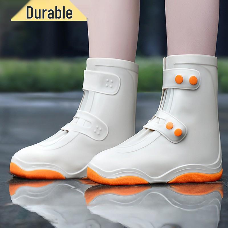 Silicone Waterproof Non-Slip Overshoes for Adults & Children: Anti-Fouling, Thick, Wear-Resistant, Portable, Easy On/Off Rain Boot Covers