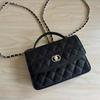 New Shoulder Bag, Leather Rhombus Bag, Double Shoulder Chain Bag, Portable Messenger Bag, Women's Versatile Trend Commuter Bag