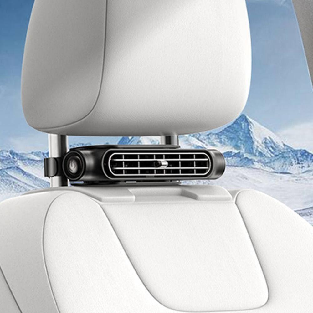 ABS Car Headrest Cooling Fan USB Powered Car Electric Fan Portable Front Rear Seat Fan