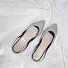 Fashion Women's Spring and Summer Solid Color Closed Toe Shallow Shoes Vintage All Match Casual Shoes Vacation Clothing