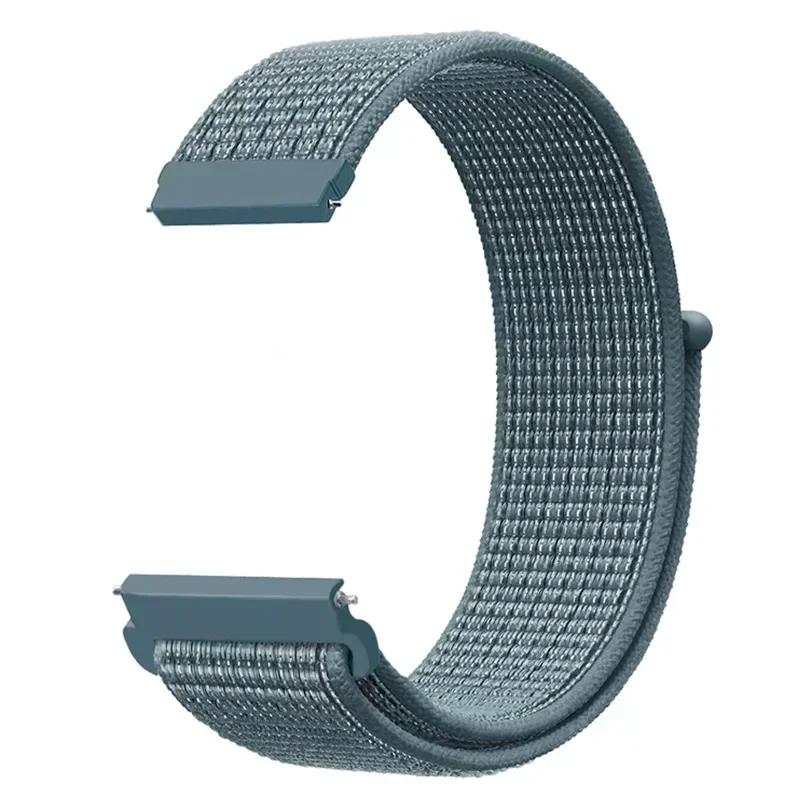 20mm Universal Kids Smart Sport Watch Band Nylon Loop Strap Adjustable Wristwatch Replacement Comfortable Children Watch Straps