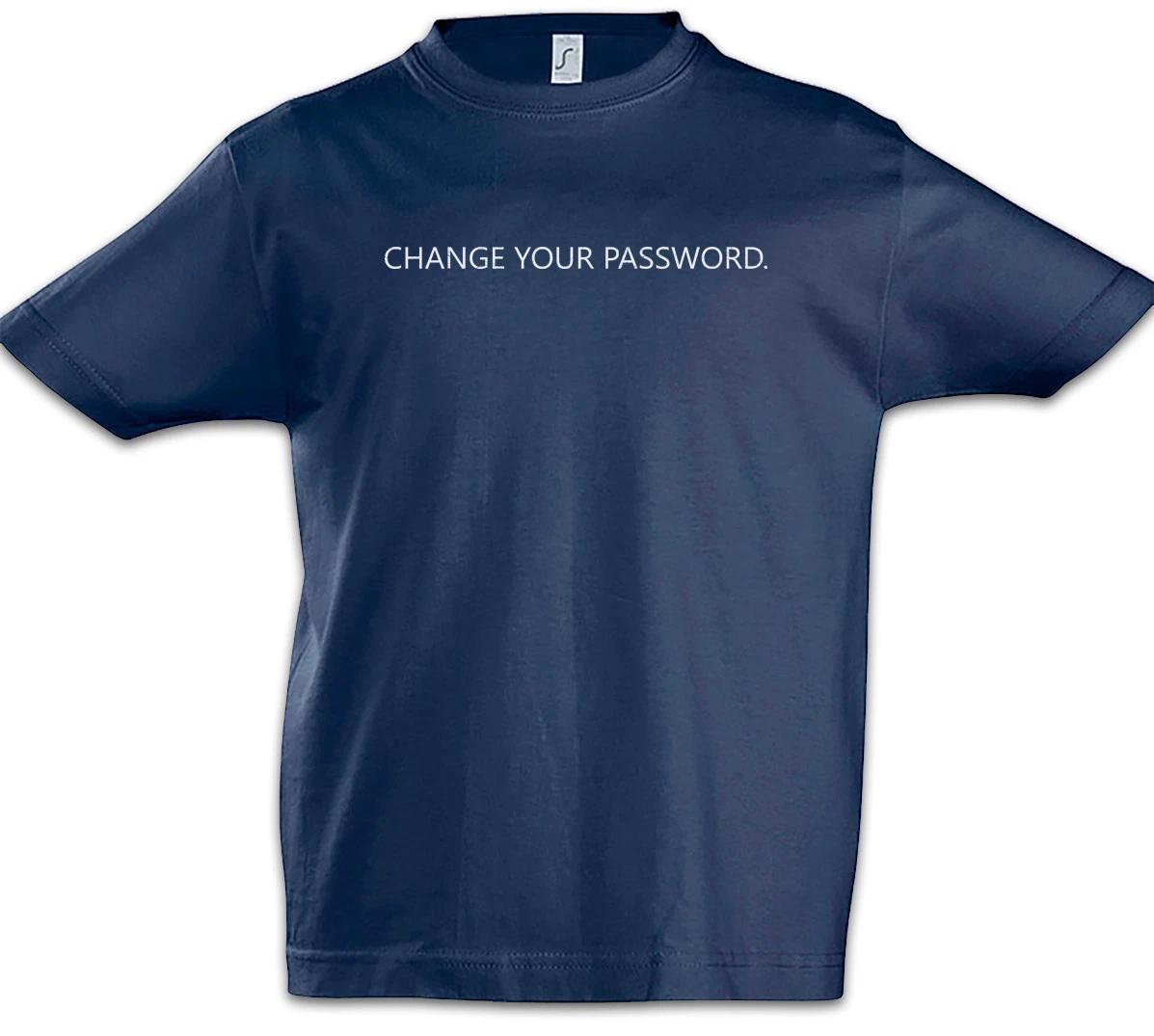 

Change Your Password Boys T-Shirt Admin Computer Science Scientist Fun Geek 110