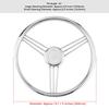 131  2 Inch 9Spoke Marine Boat Steering Wheel Stainless Steel 15  degrees  Yacht Polished Accessory