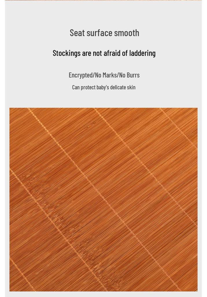 Double-Sided Foldable Bamboo Cool Mat with Ice Silk - Ideal for Children & Students' Dormitories - Free Shipping