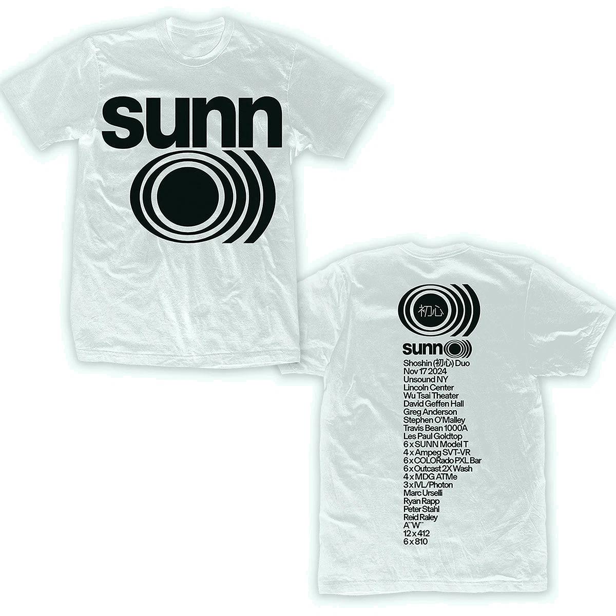 

Sunn O))) band 2 sides white short sleeve T-shirt All sizes 3XL