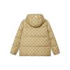 MLB Monogram Boston Red Sox FW24 All Over Diamond Pattern 3D Embroidered Logo Duck Down Warm Hooded Short Sleeve Down Jacket 3ADJM1146-43BGL