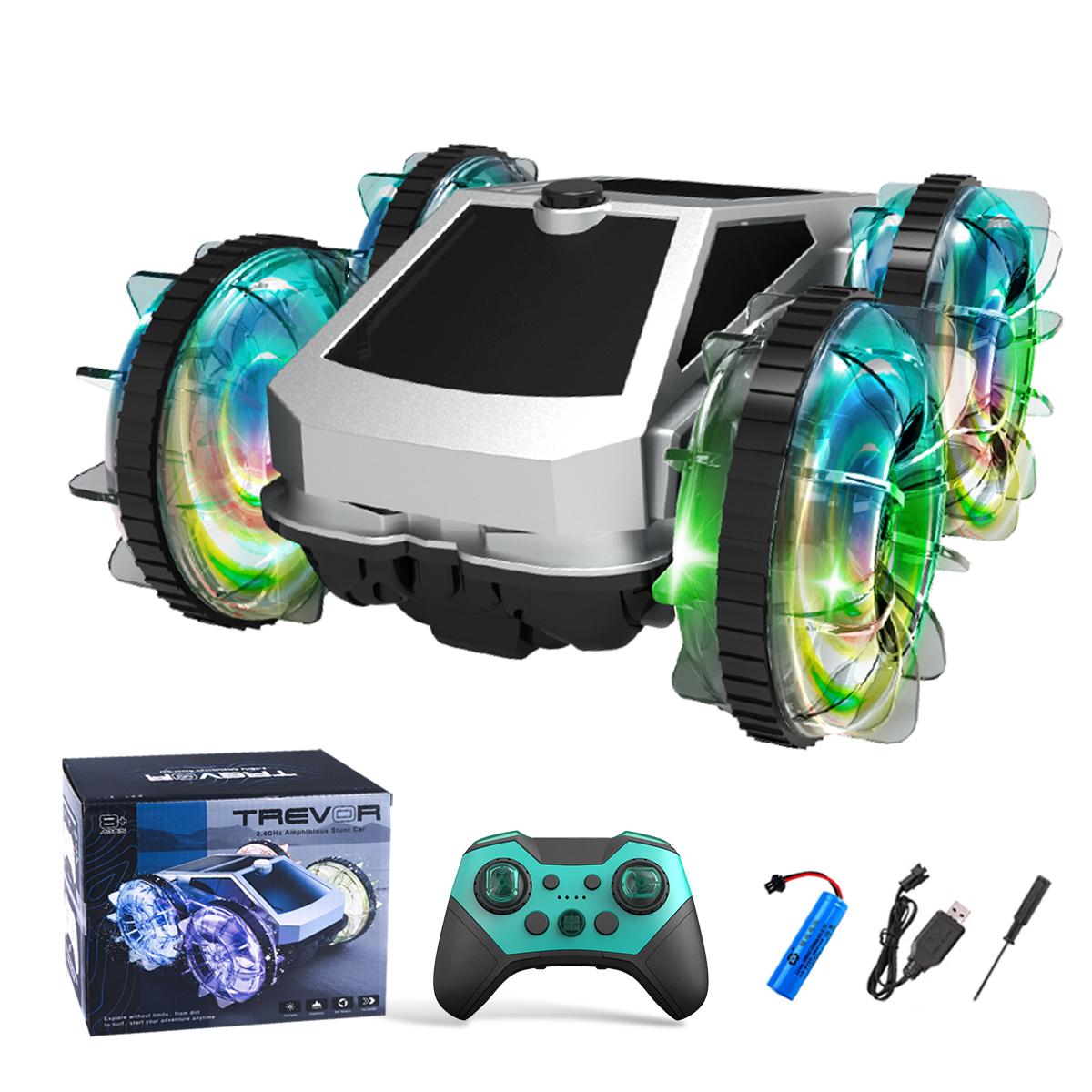 

Remote Control Car Toys Amphibious Stunt Truck, RC Toy for All Terrain Vehicle Model 2.4GHz Remote Control Vehicles Car Gifts серебряный