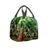 Borsa per il pranzo per bambini Anime One Piece King dei Pirati per studenti delle scuole elementari e medie Borsa da picnic con impacco di ghiaccio Borsa termica portatile per bento