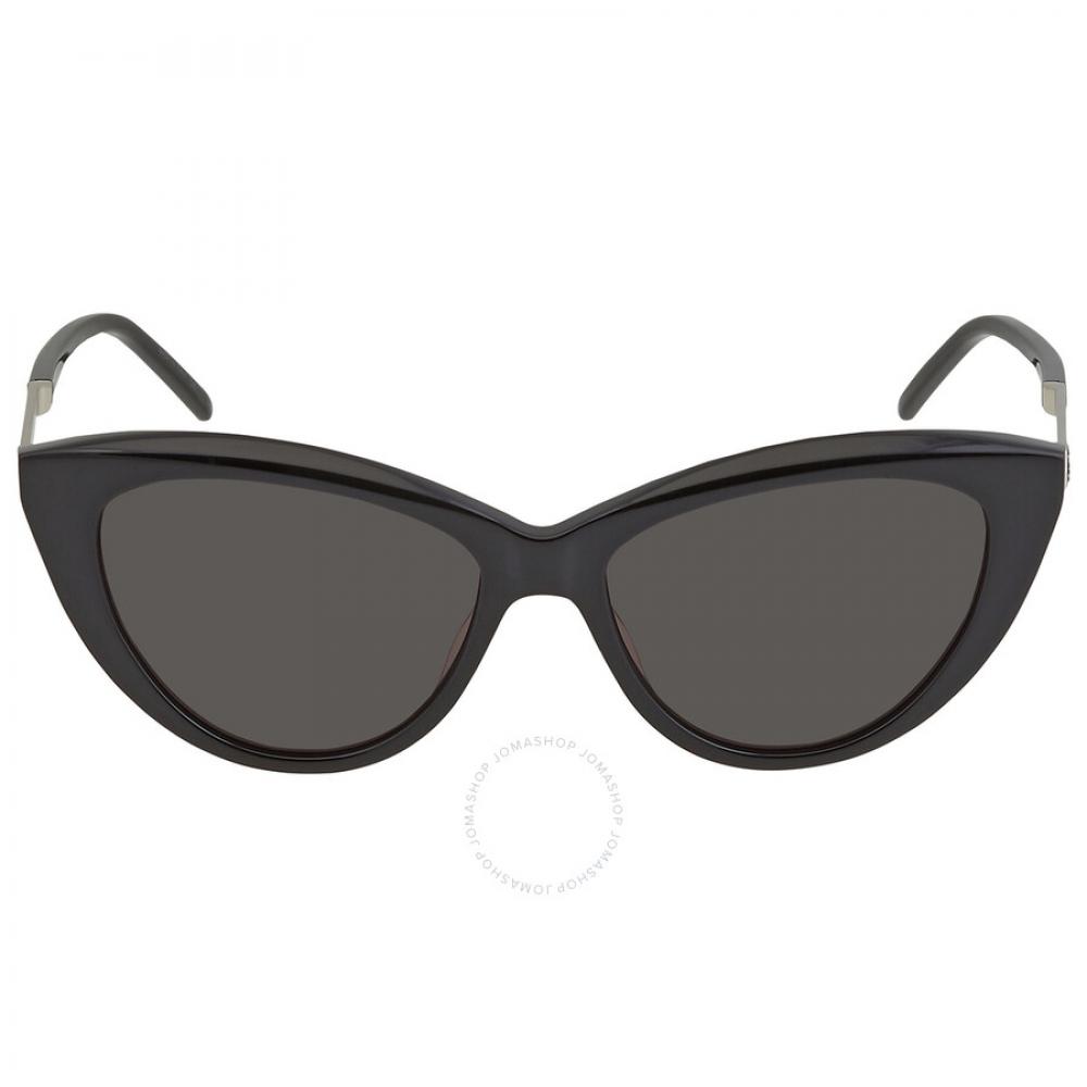 

Saint Laurent Black Cat Eye Ladies Sunglasses SL M81 001 55