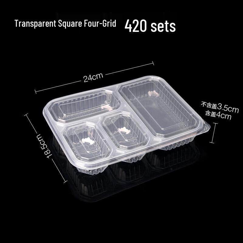 Disposable Partitioned Takeaway Container with Lid