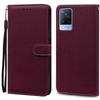 Pro Vivo V21 Pouzdro Silikonové Peněženkové Vyklápěcí Pouzdro na Telefon pro Vivo V2050 V2066 V2108 VivoV21 Kožené Pouzdro Coque pro Vivo V21 5G Fundas