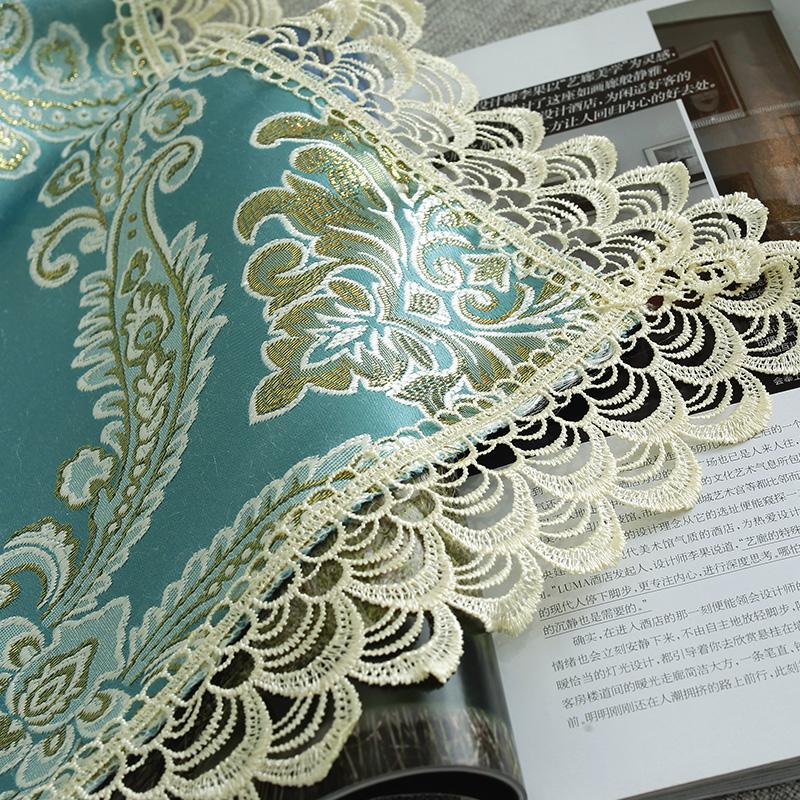 European Style Jacquard Sofa Towel with Tassels for Living Room, Decorative Slipcover, Dustproof, Luxury, 1 Pc