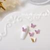 5Pieces/set Butterfly Nail Charms Butterfly Rhinestones Nail Art Decoration DIY