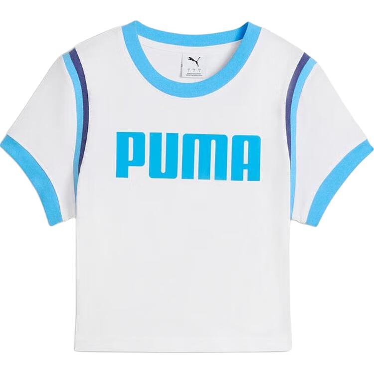 PUMA Future T Shirts Women s White Crew Neck Moderate 631946-02 L
