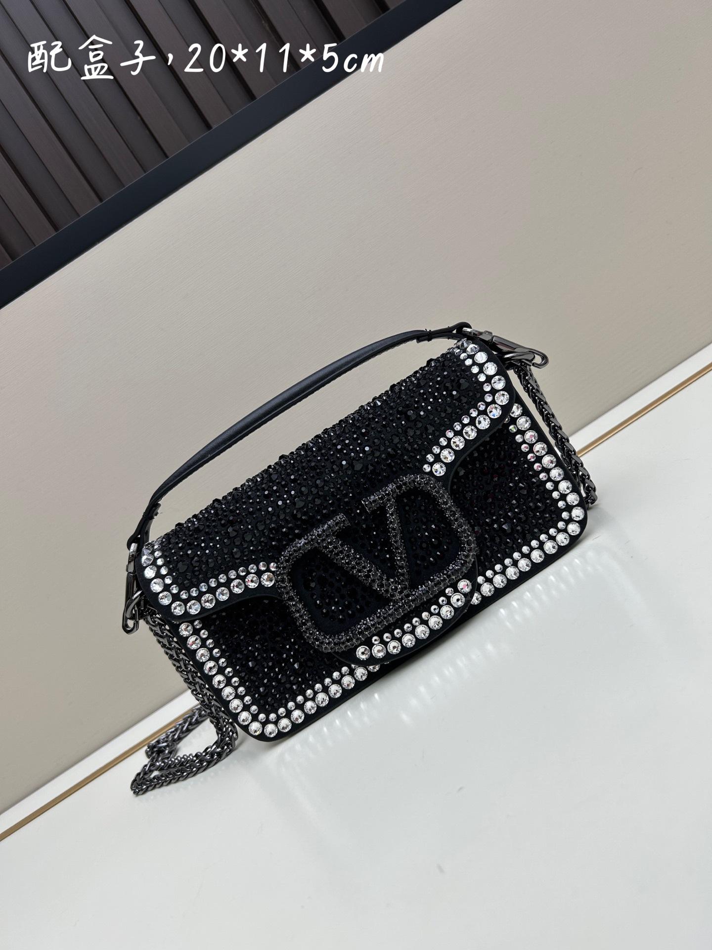Bag with diamonds, new diamond-encrusted European