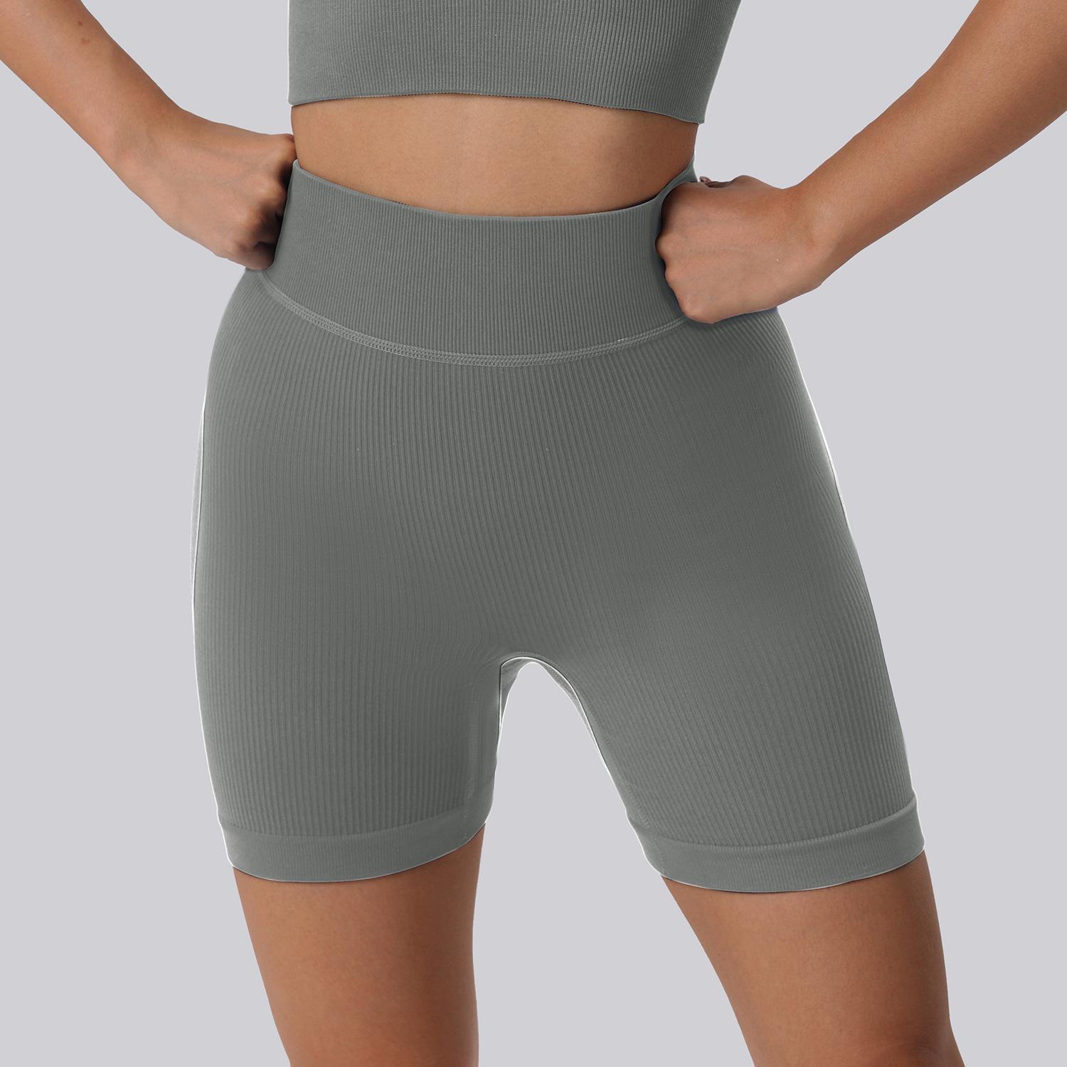 

Sports shorts, quick-drying high-waisted five-point fitness pants, sexy hip-lifting waist-tight yoga pants for women S