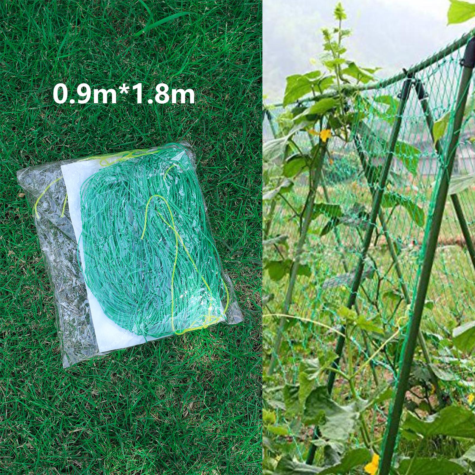 

Green Garden Rattan Climbing Net Strong Nylon Plant Trellis Heavy Duty Mesh Vine for Vegetable Orchard Flower Cucumber Climb