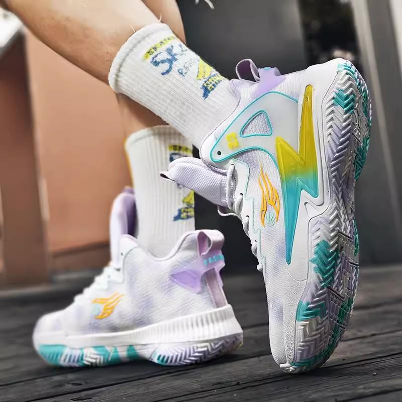 Children's mandarin duck shoes men's summer breathable youth pink basketball shoes boys' sports shoes