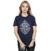 HARRY POTTER Damen/Damen Hogwarts Draco Dormiens Wappen Baumwoll-Boyfriend-T-Shirt