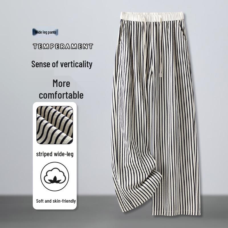 

Women s High-Waist Loose Fit Wide-Leg Drawstring Pants S (26, for 80-95 jin)