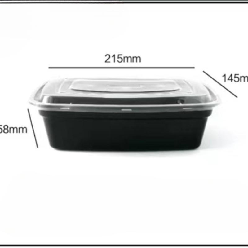 Netěsné nádoby na přípravu jídla s víkem Opakovaně použitelné, stohovatelné plastové boxy na skladování potravin pro zdravá a pohodlná jídla na cestách