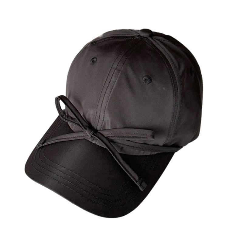 Balletcore Bow Breathable Baseball Hat Girl Adult Sports Hat Outdoor Activity