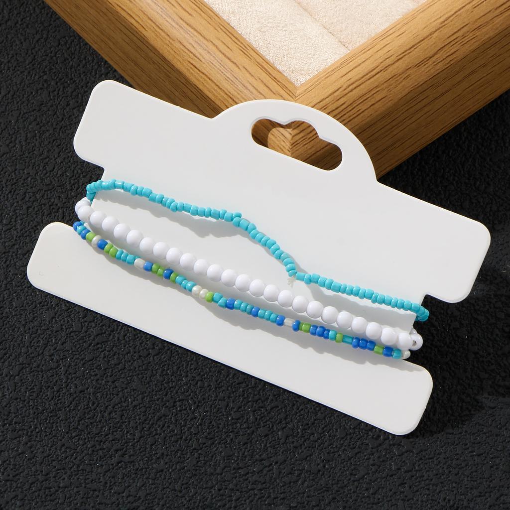 Multicolor Layered Seed Bead Bracelet Set for Women Bohemian Y2K Jewelry Gift