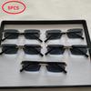 5pcs/Set Fashion Rectangle Rimless Women Sunglasses Populor Small Square Sun Glasses For Female Outdoor Shades Eyewear Accessory