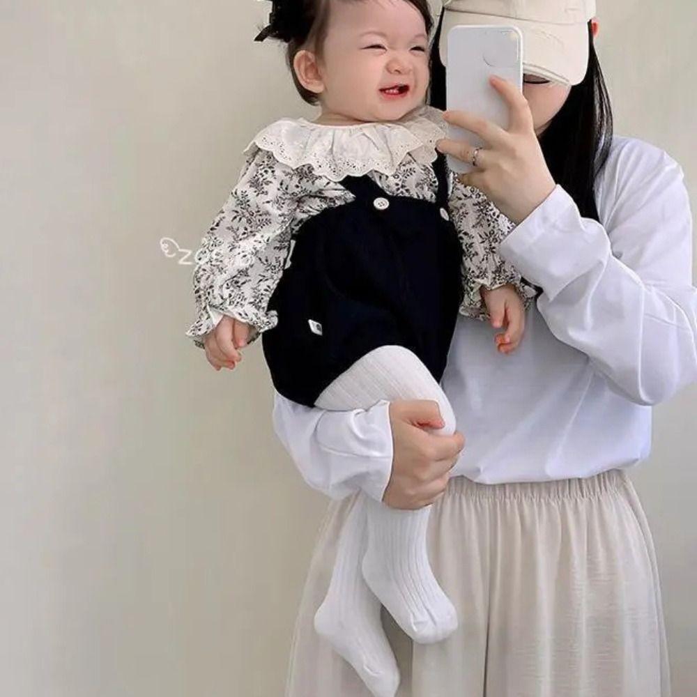 Lotus Leaf Collar Flower Toddle Jumpsuit Ruffle Baby Shorts Climb Suit  Infant Wear