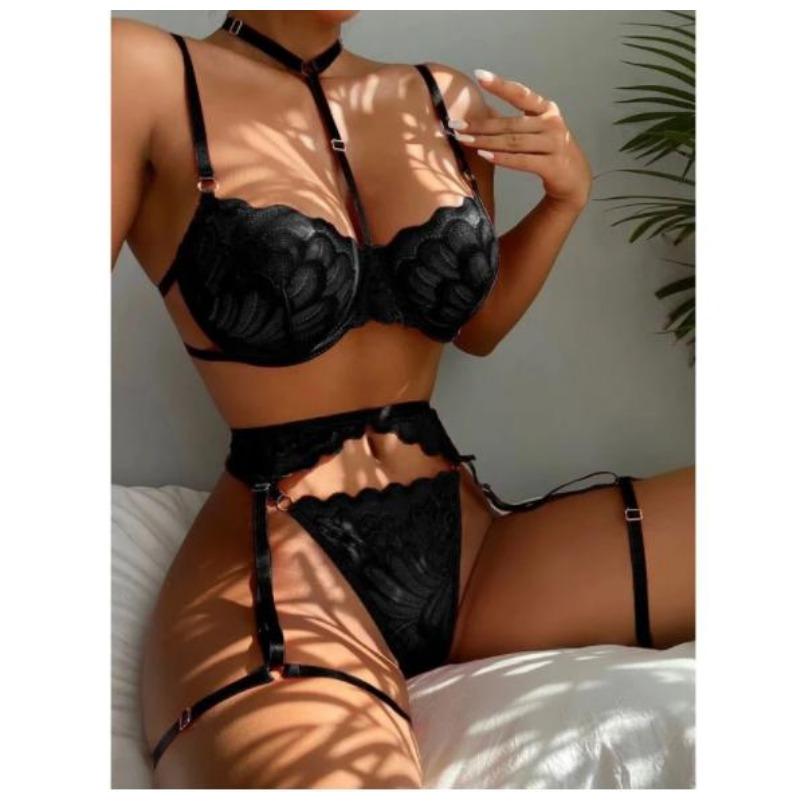 Sexy Lingerie Women's Underwear Set Sexy Lace Erotic Lingerie Set Female Underwear Set Lace Bra Panties Underwear Women