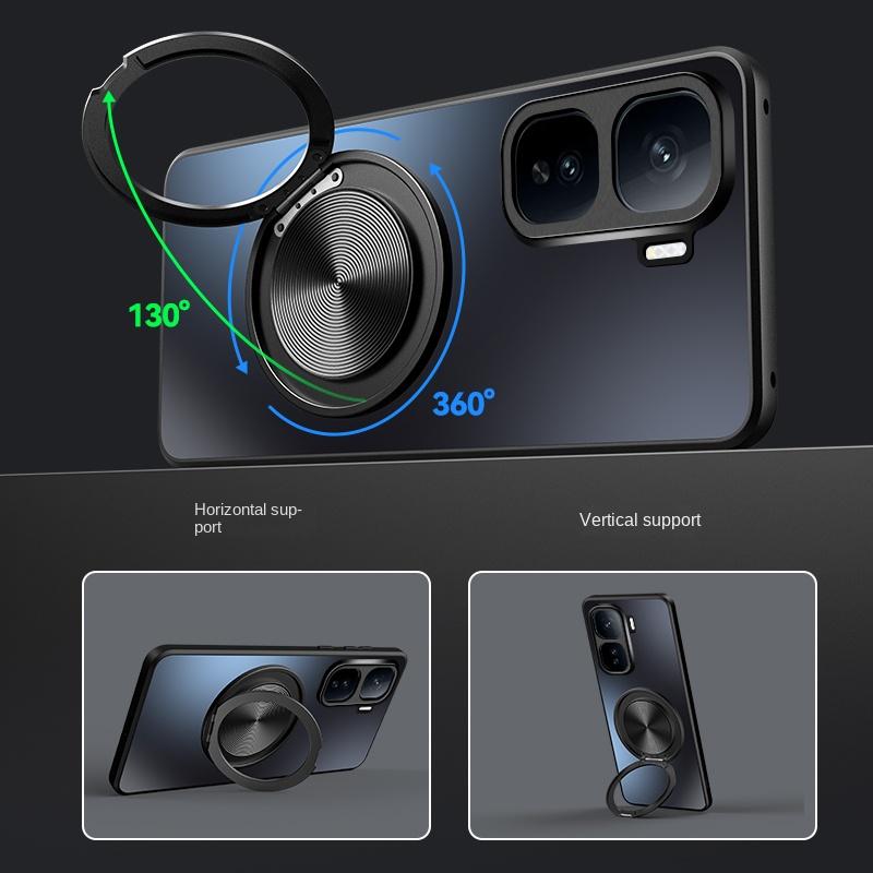 For VIVO IQOO Neo 10 Pro Plus Case Hard Matte With Ring Magnetic Protective Back Cover Case For IQOO Neo 10 10 Pro+ Phone Shell